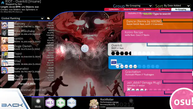 NeOsu skin v 1.2