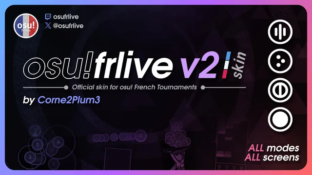 osu!frlive v2: osu! skin for ALL modes