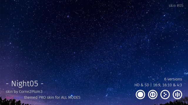 Night05 - : osu!skin for ALL modes