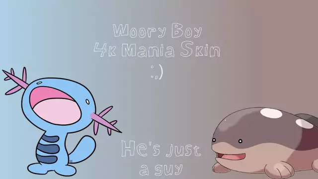 Wooper Boy Pokemon 4k,6k,7k Mania Skin HD