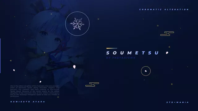 霜滅 SOUMETSU - A Kamisato Ayaka osu! skin