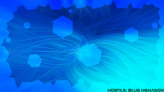 blue hexagon