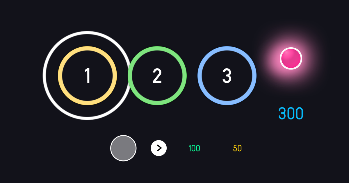 osu!pure edit, minimalistic EZ skin