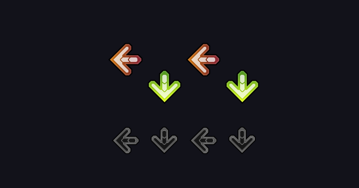 osu step mania skin & extra up scroll version